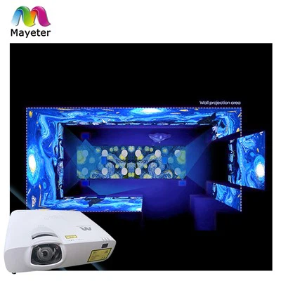 Projection d'hologramme 3D dans une salle virtuelle