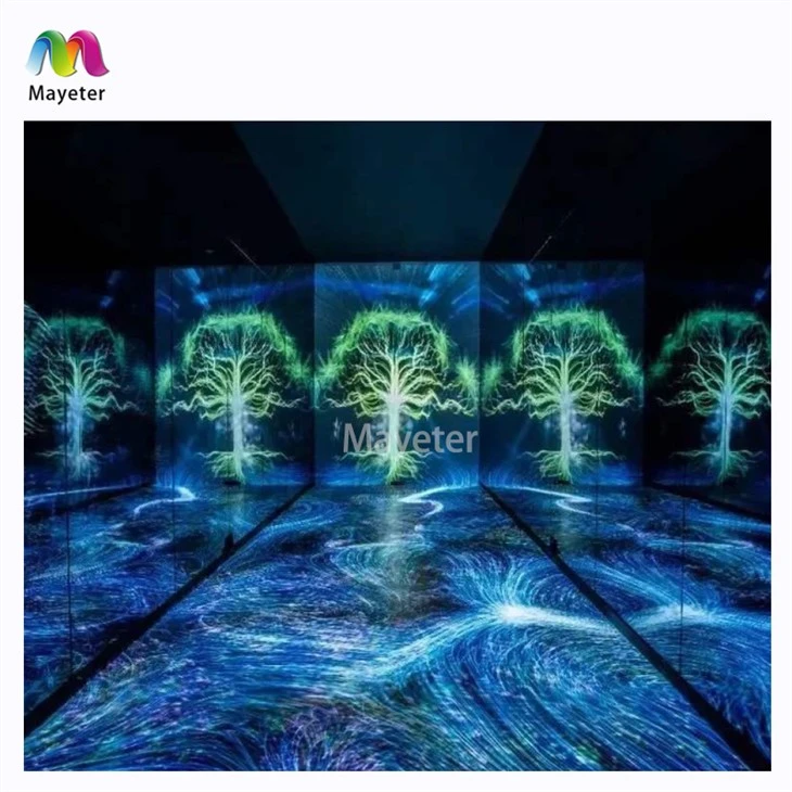Projection Mapping 3D Vidéo de salle immersive Projection Mapping 360 Projecteur